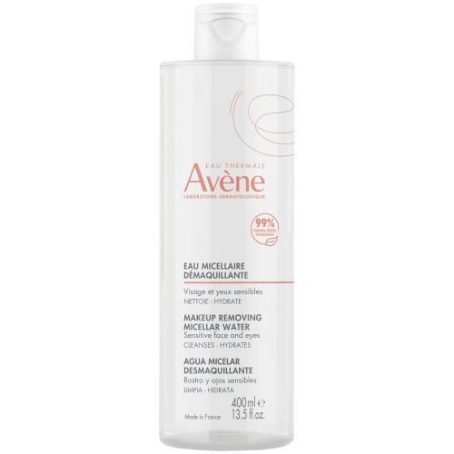 Avene Make Up Removing Micellar Water for Sensitive Face & Eyes Νερό Καθαρισμού & Ντεμακιγιάζ Προσώπου, Ματιών, Κατάλληλο για Ευαίσθητο Δέρμα 400ml